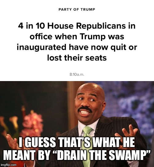 If you want to get rid of the snakes and leeches just get rid of the Republicans | I GUESS THAT’S WHAT HE MEANT BY “DRAIN THE SWAMP” | image tagged in shrug,drain the swamp | made w/ Imgflip meme maker