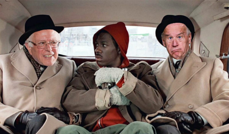 Trading Places with Biden and Sanders Blank Meme Template