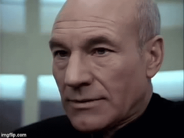 Clauster-Picard | image tagged in captain picard | made w/ Imgflip video-to-gif maker