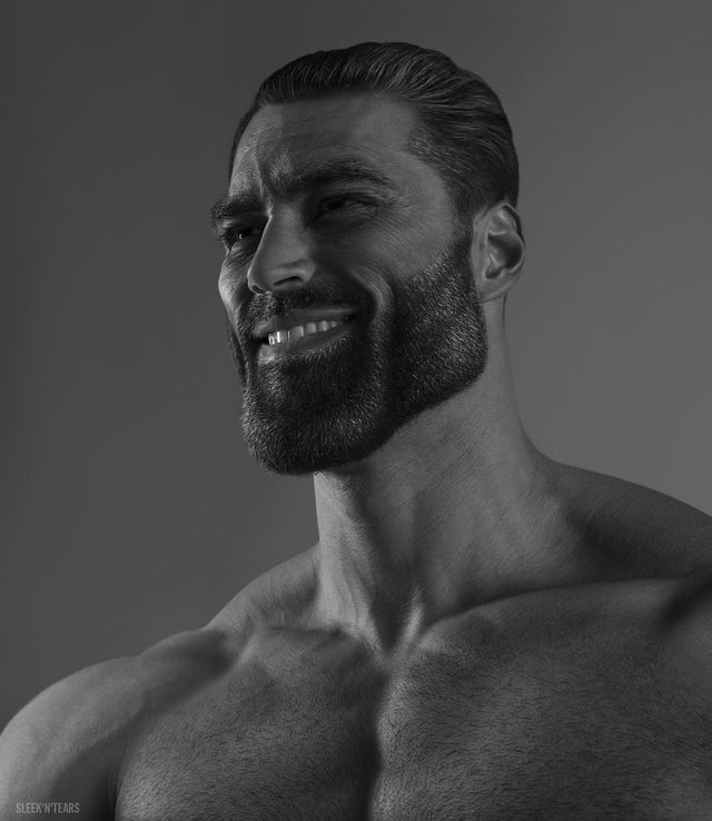 Giga chad template - Imgflip