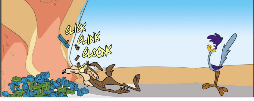 roadrunner & coyote Blank Meme Template