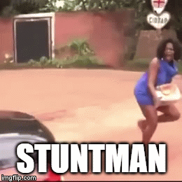 why are you runnning | STUNTMAN | image tagged in gifs | made w/ Imgflip video-to-gif maker
