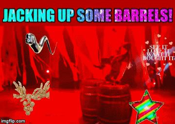 Jumping Barrels | image tagged in gifs,memes | made w/ Imgflip video-to-gif maker