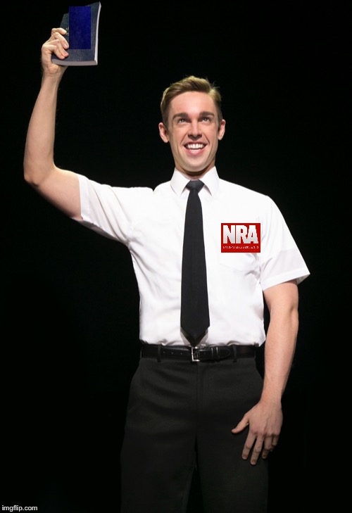 image tagged in nra,mormon,gun owner | made w/ Imgflip meme maker