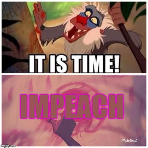 It is time | IMPEACH | image tagged in donald trump | made w/ Imgflip meme maker