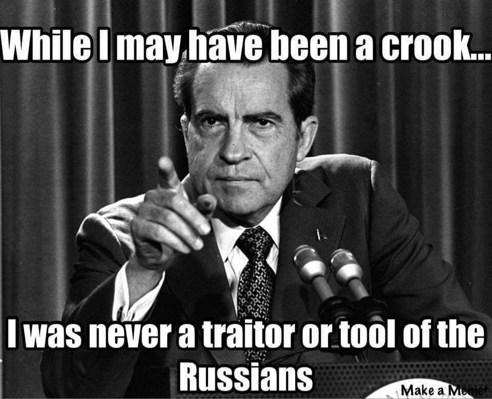 Nixon a patriotic crook Blank Meme Template