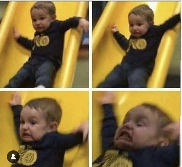 Falling child Blank Meme Template