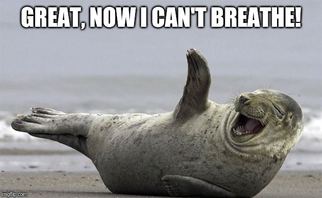 ROFL | GREAT, NOW I CAN'T BREATHE! | image tagged in rofl | made w/ Imgflip meme maker