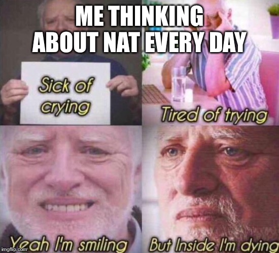 ME THINKING ABOUT NAT EVERY DAY | made w/ Imgflip meme maker