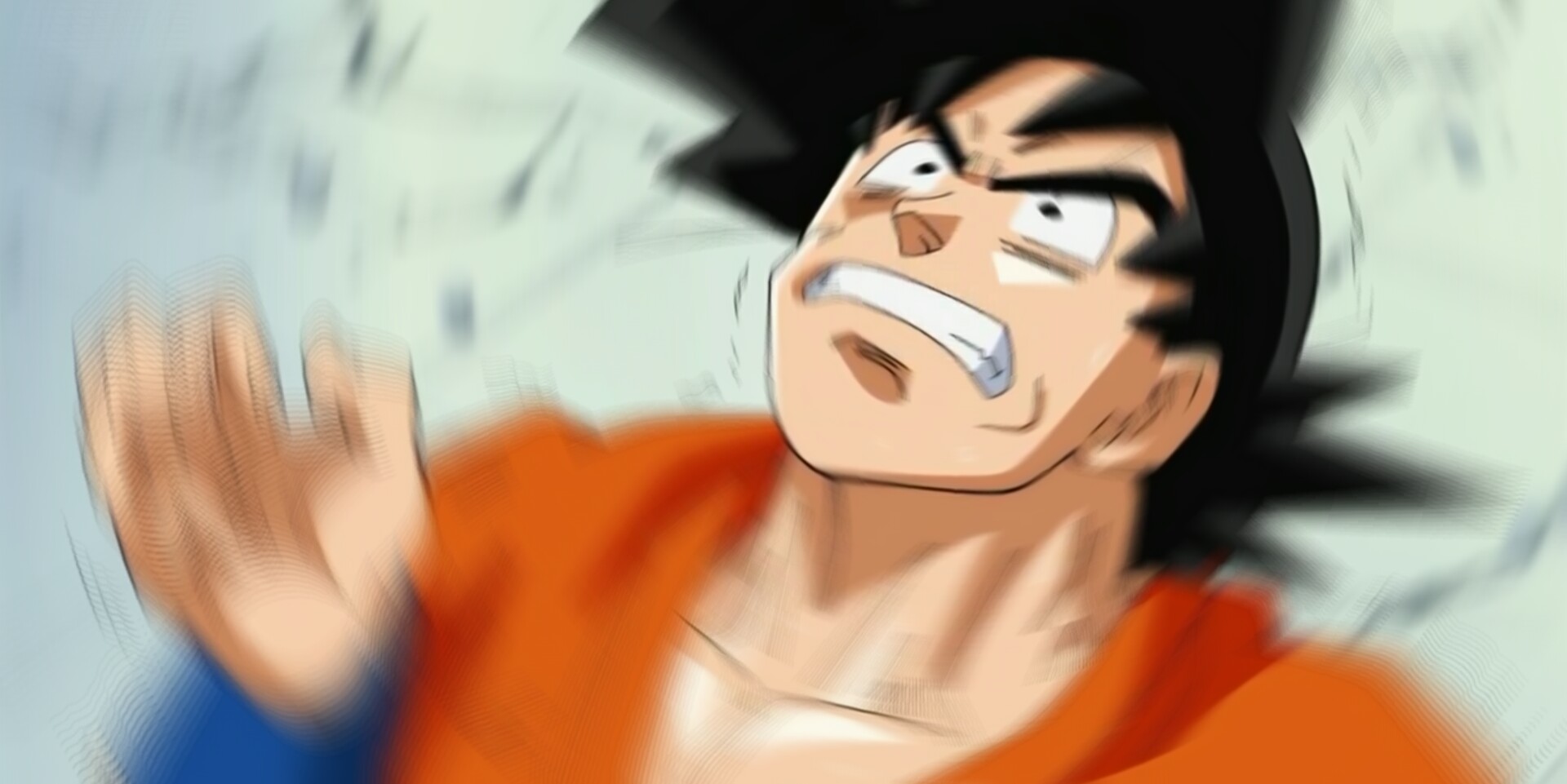 High Quality Pissed off goku Blank Meme Template
