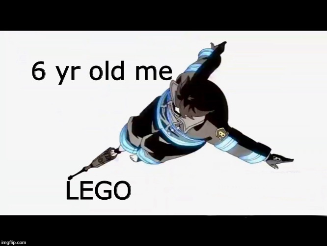 Blank Format | 6 yr old me; LEGO | image tagged in blank white template | made w/ Imgflip meme maker