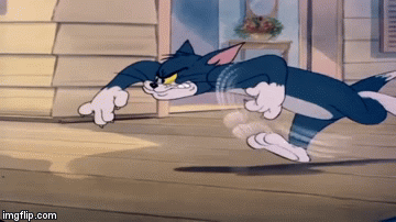 tom and jerry running gif
