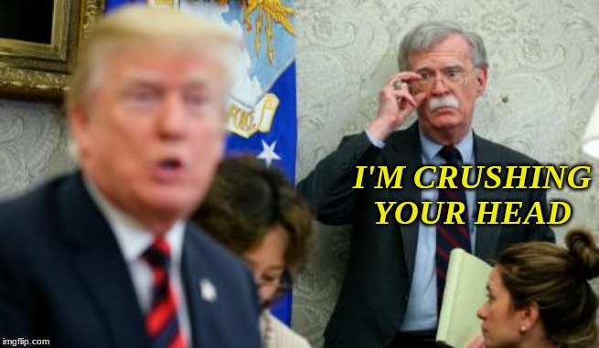 if you get the reference... | I'M CRUSHING YOUR HEAD | image tagged in headshot,trump meme | made w/ Imgflip meme maker