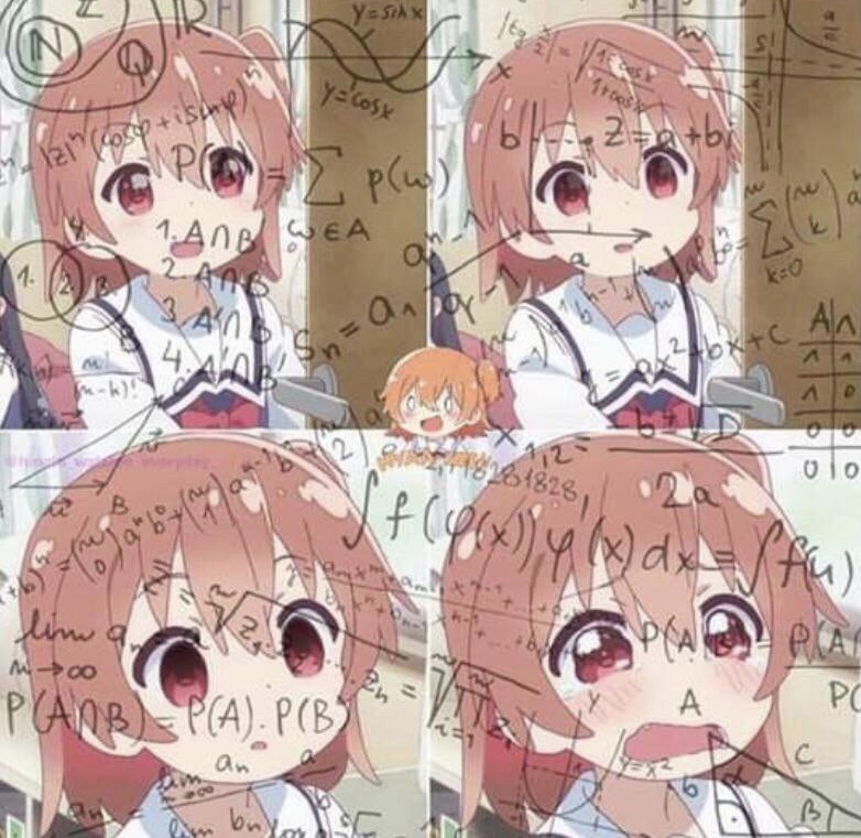 High Quality Anime Math Woman Blank Meme Template