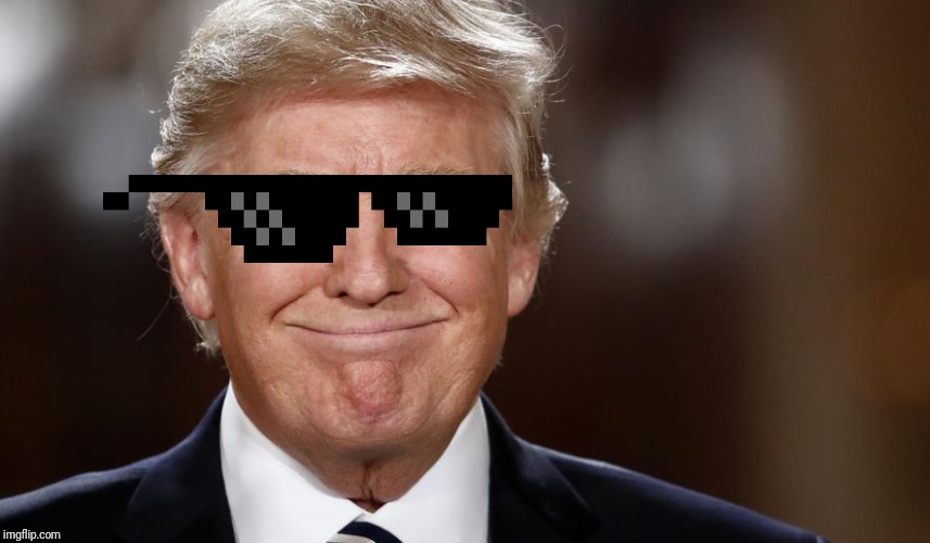 Donald Trump smiling | image tagged in donald trump smiling | made w/ Imgflip meme maker