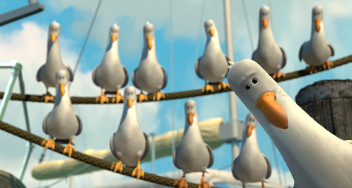 High Quality Pixar Seagulls Blank Meme Template