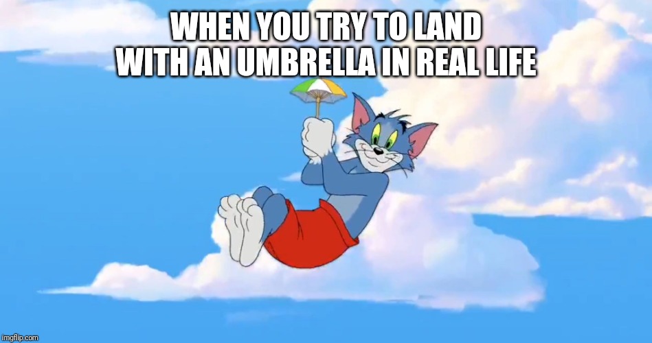 Fortnite meme | WHEN YOU TRY TO LAND WITH AN UMBRELLA IN REAL LIFE | image tagged in fortnite meme | made w/ Imgflip meme maker