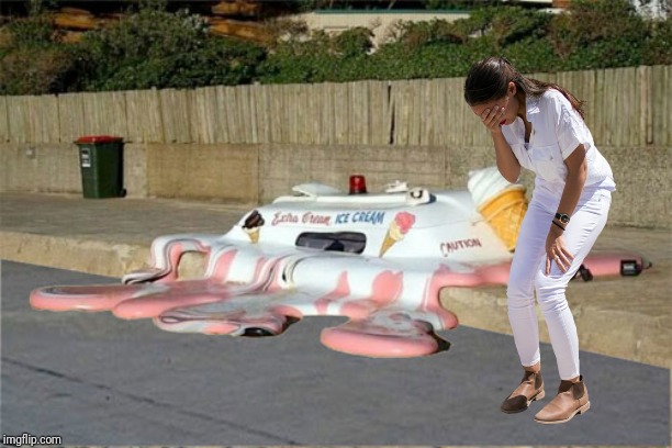 Melting Ice Cream Truck | image tagged in melting ice cream truck | made w/ Imgflip meme maker