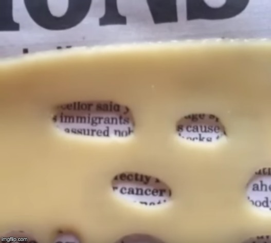 the cheese of truth | image tagged in memes,immigrants,cause,cancer,cheese | made w/ Imgflip meme maker