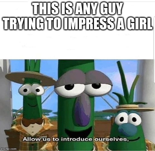 Allow us to introduce ourselves | THIS IS ANY GUY TRYING TO IMPRESS A GIRL | image tagged in allow us to introduce ourselves | made w/ Imgflip meme maker