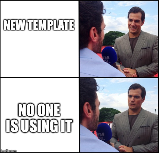 Henry Cavil wait | NEW TEMPLATE; NO ONE IS USING IT | image tagged in henry cavil wait,DC_Cinememes | made w/ Imgflip meme maker