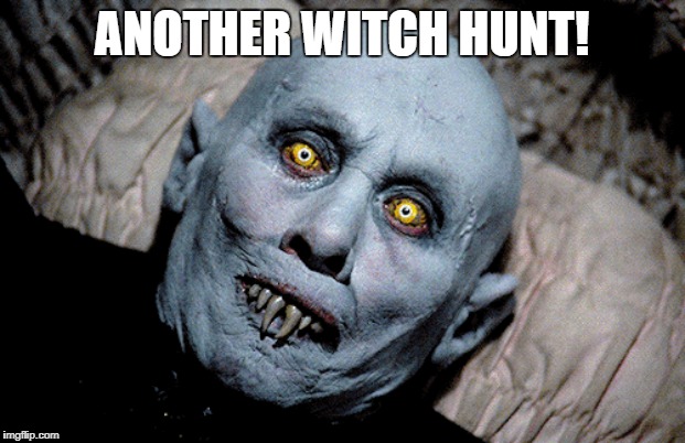 Dr. Seward's Diary:26 September.—Truly there is no such thing as finality.(Dracula) | ANOTHER WITCH HUNT! | image tagged in witch hunt,dracula,salem's lot,whistleblower,deep state,fake news | made w/ Imgflip meme maker
