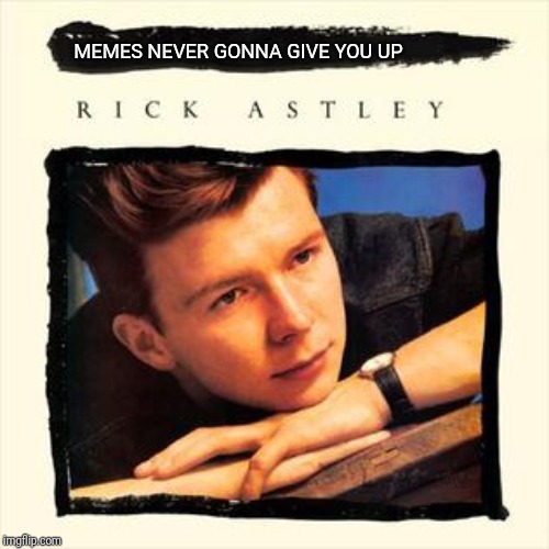 Another Rick Meme | MEMES NEVER GONNA GIVE YOU UP | image tagged in rick roll,rick astley,music,music meme | made w/ Imgflip meme maker