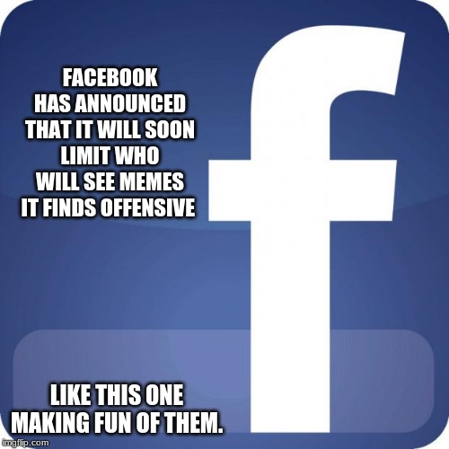 Censorship is hate speech | FACEBOOK HAS ANNOUNCED THAT IT WILL SOON LIMIT WHO WILL SEE MEMES IT FINDS OFFENSIVE; LIKE THIS ONE MAKING FUN OF THEM. | image tagged in facebook,facebook is a commie ran joke,see know one cares,censor the censors,truth hurt much | made w/ Imgflip meme maker