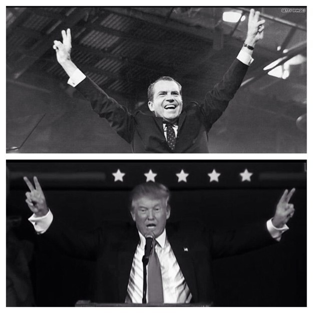 High Quality Trump Nixon Blank Meme Template