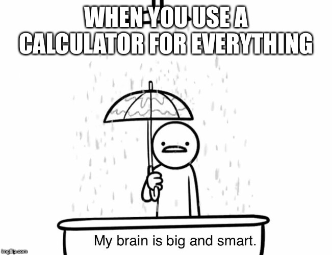 WHEN YOU USE A CALCULATOR FOR EVERYTHING | image tagged in asdf,asdfmovie | made w/ Imgflip meme maker