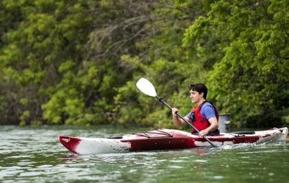 Trudeau in a canoe Blank Meme Template