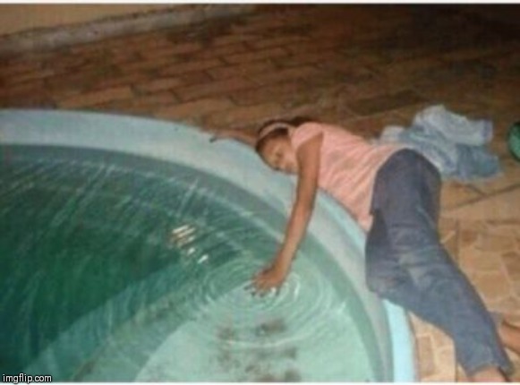 swimming pool girl | image tagged in swimming pool girl | made w/ Imgflip meme maker