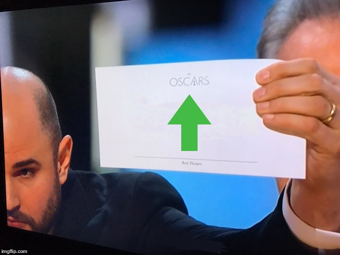 Oscars Correction | image tagged in oscars correction | made w/ Imgflip meme maker