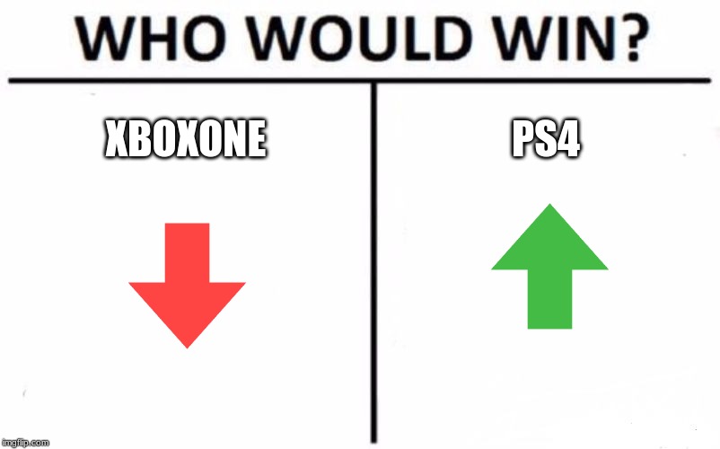 Who Would Win? | XBOXONE; PS4 | image tagged in memes,who would win | made w/ Imgflip meme maker