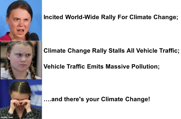 Climate Change! | image tagged in greta,climate | made w/ Imgflip meme maker