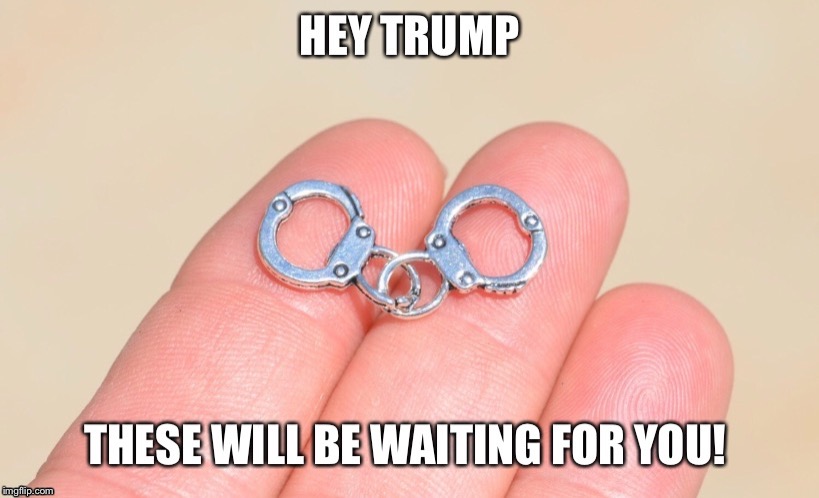 image tagged in trump impeachment,impeach trump,trump handcuffs,trump ukraine | made w/ Imgflip meme maker