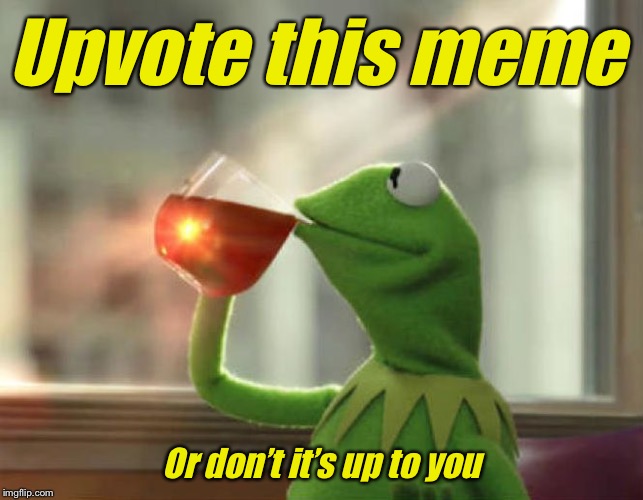 But That's None Of My Business (Neutral) |  Upvote this meme; Or don’t it’s up to you | image tagged in memes,but thats none of my business neutral | made w/ Imgflip meme maker