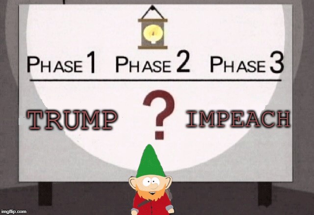 Libtard Planning Session | IMPEACH; TRUMP | image tagged in underpants gnomes,funny,funny memes,memes,mxm | made w/ Imgflip meme maker