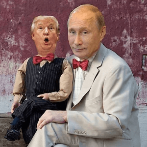 Putin's puppet Blank Meme Template