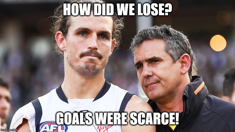 how did we lose | HOW DID WE LOSE? GOALS WERE SCARCE! | image tagged in sport | made w/ Imgflip meme maker