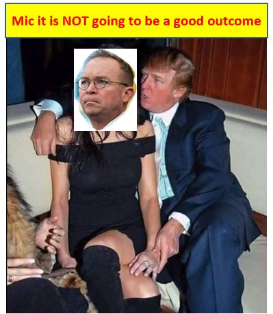 High Quality Trump Mulvaney Not Going To End Well Blank Meme Template