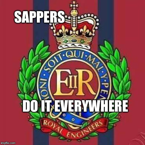 Soldiering at its finest | SAPPERS; DO IT EVERYWHERE | image tagged in level expert | made w/ Imgflip meme maker