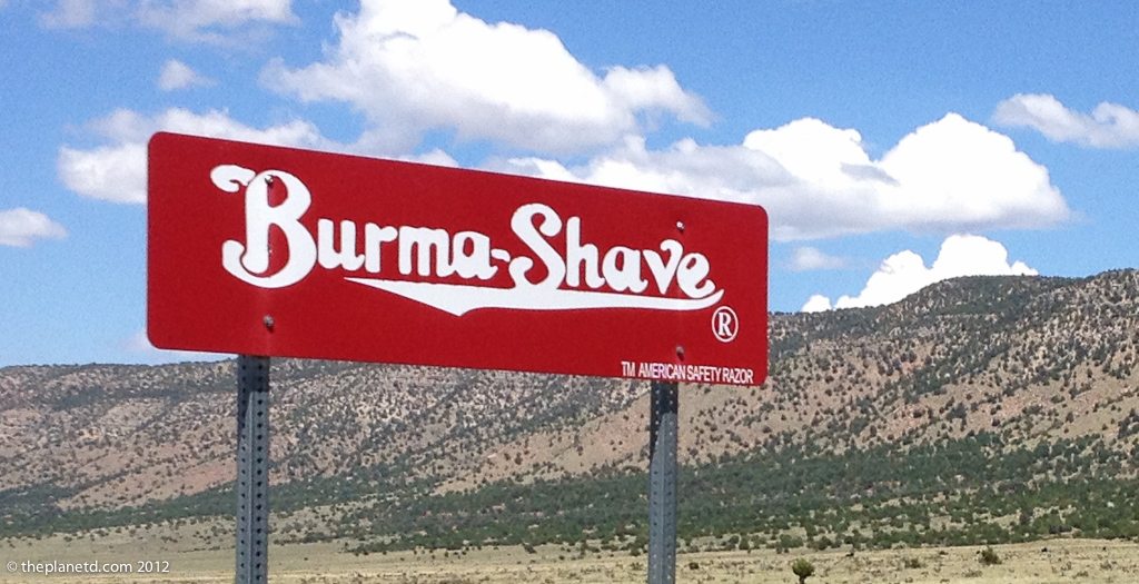 Burma Shave sign Blank Meme Template