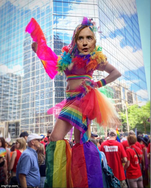 WHO   KNEW  hillary   partied  like   that ? | image tagged in hillary clinton,mardi gras,party time,up on stilts,yeah   party | made w/ Imgflip meme maker