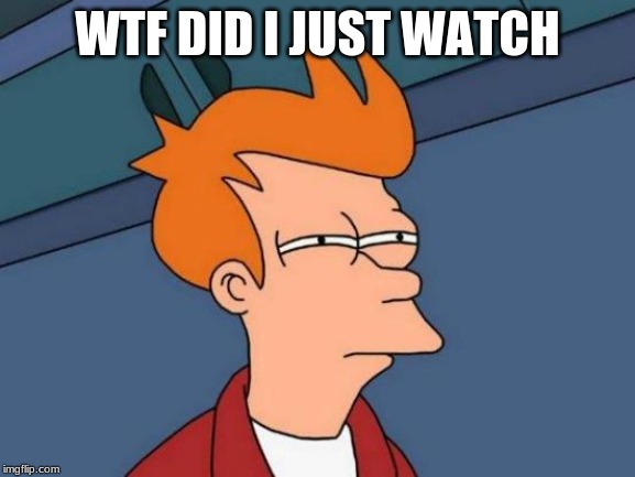 Futurama Fry Meme | WTF DID I JUST WATCH | image tagged in memes,futurama fry | made w/ Imgflip meme maker