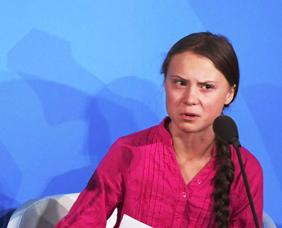 High Quality AngGreta Thunberg Blank Meme Template