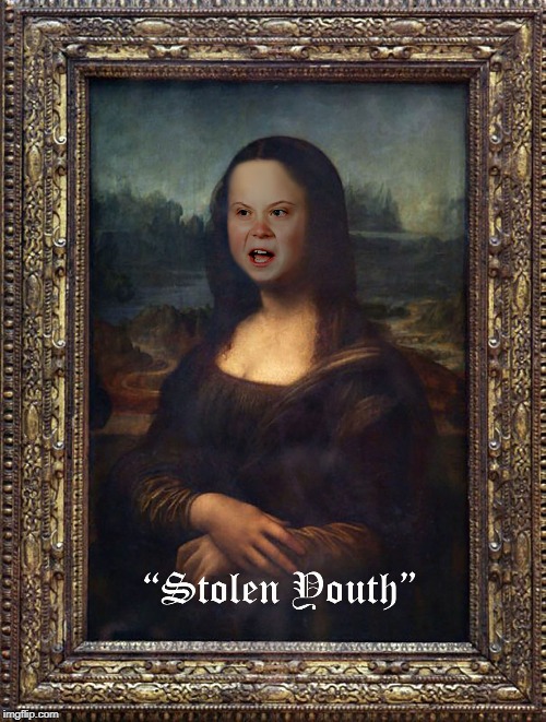 The "Stolen Youth" Of A Drama Queen | image tagged in greta thunberg,stolen youth,greta thunberg how dare you,funny | made w/ Imgflip meme maker