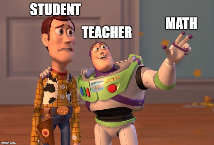 X, X Everywhere Meme | STUDENT; MATH; TEACHER | image tagged in memes,x x everywhere | made w/ Imgflip meme maker