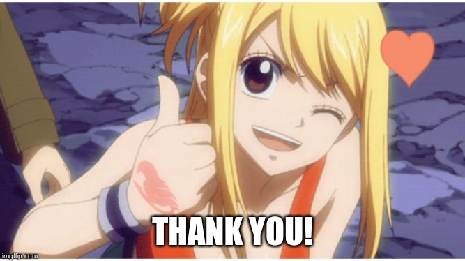 THUMBS UP LUCY | THANK YOU! | image tagged in thumbs up lucy | made w/ Imgflip meme maker