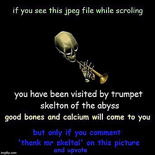 SPOOKTOBER!!!! | and upvote | image tagged in spooktober,doot,spooky,skeleton | made w/ Imgflip meme maker
